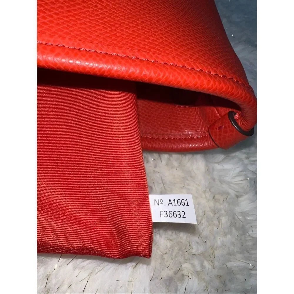 🔥🎁NWT! Coach Zip Top Tote Handbag Crossgrain Leather Carmine F36632 Msrp:$295
